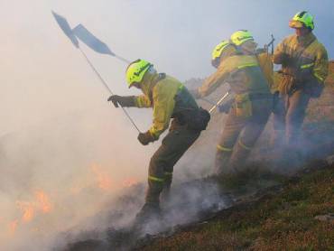 Incendio Forestal CEEIS bomberos